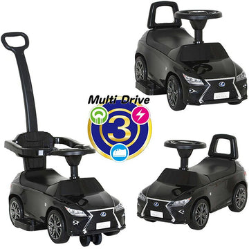 A-kids 3in1レクサスRX450h S-RXBブラック LEXUS電動・押手・足けり乗用 ミズタニ【ラッピング不可商品】【送料無料 沖縄・一部地域を除く】